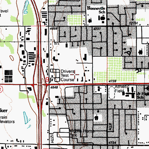 Topographic Map of Orem City Water Reclamation Facility, UT