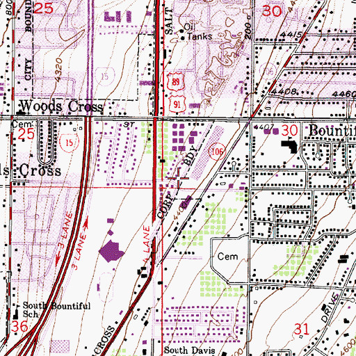 Topographic Map of Renaissance Towne Center Shopping Center, UT