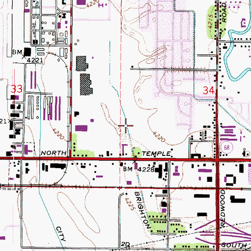 Topographic Map of Utah State Office Park, UT