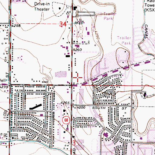 Topographic Map of West Valley Shopping Center, UT