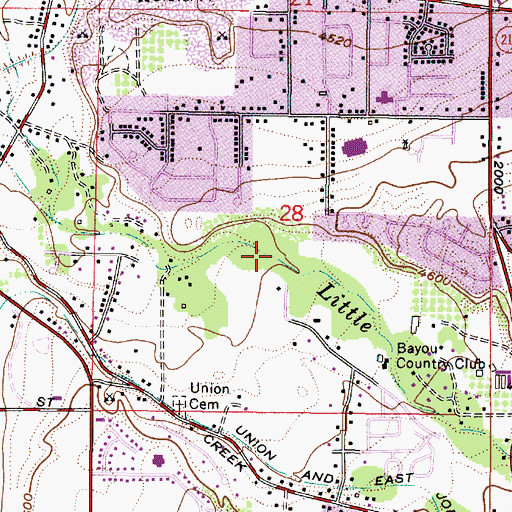 Topographic Map of Crestwood Park, UT