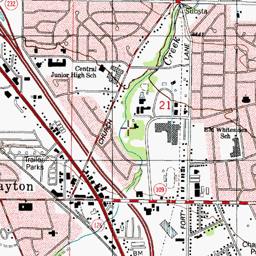 Topographic Map of Layton Heritage Museum Ed Kenly Centennial Amphitheater, UT