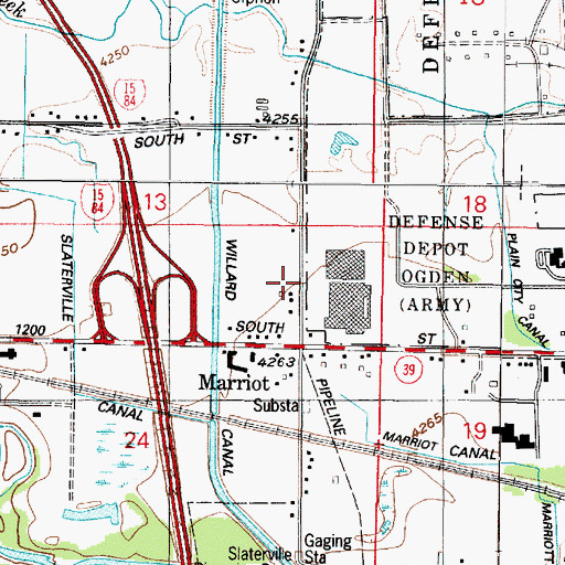 Topographic Map of Ogden Nature Center, UT