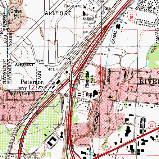 Topographic Map of Riverdale Park, UT
