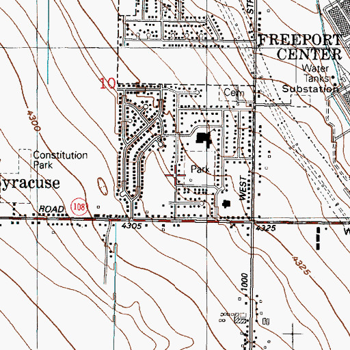Topographic Map of Stoker Park, UT
