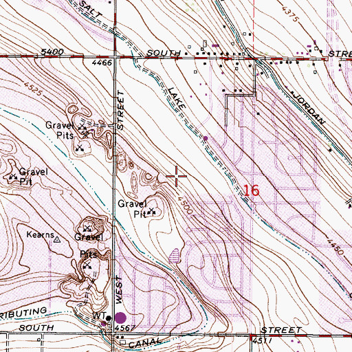 Topographic Map of Bennion Elementary School, UT