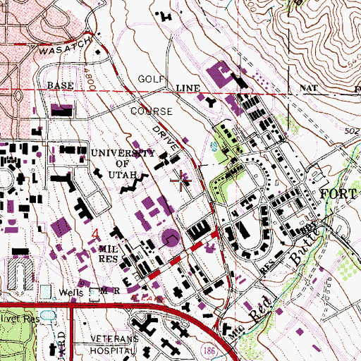 Topographic Map of George S Eccless 2002 Legacy Bridge, UT