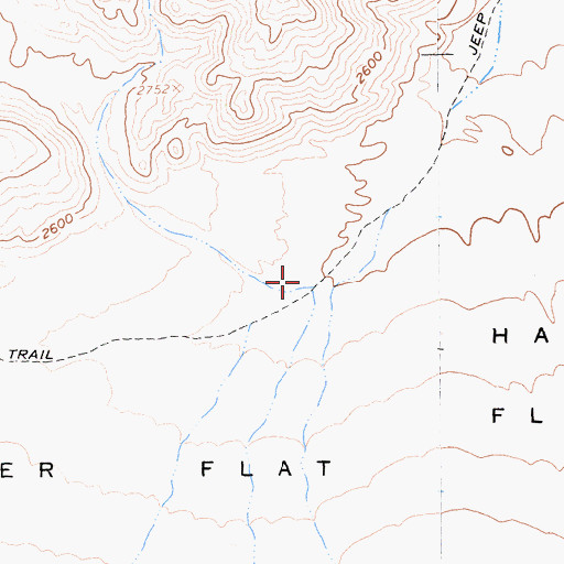 Topographic Map of Harper Flat, CA