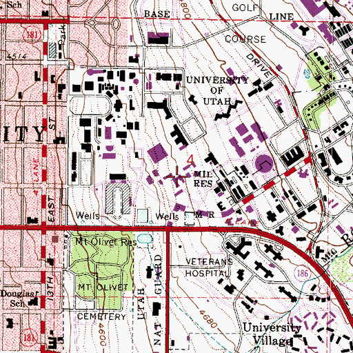 Topographic Map of C Ronald Christensen Center, UT