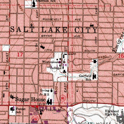 Topographic Map of Converse Circle, UT