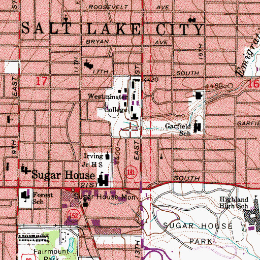 Topographic Map of Coyner House, UT