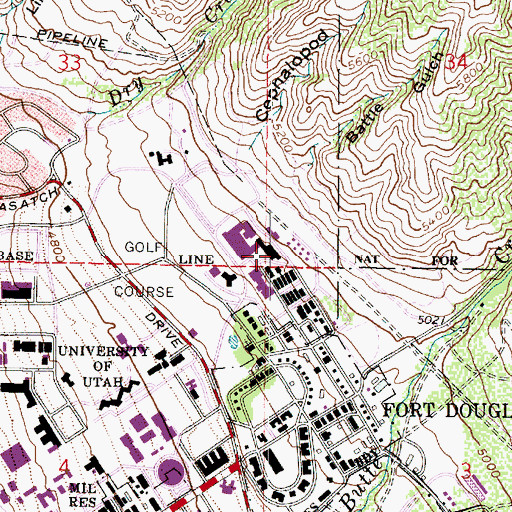 Topographic Map of Eccles Institute of Human Genetics, UT