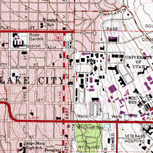 Topographic Map of George Thomas Museum of Natural History, UT