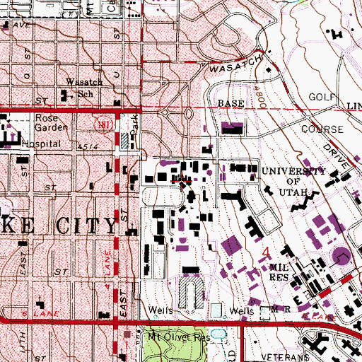Topographic Map of Intermountain Network Scientific Center, UT