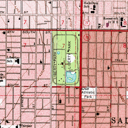 Topographic Map of Museum of Utah Folk Art, UT