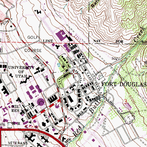 Topographic Map of Poulsen Honors House, UT