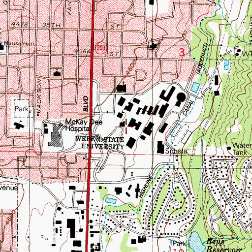 Topographic Map of Shepherd Union, UT