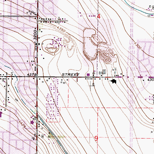 Topographic Map of Blake Manor Reception Center, UT