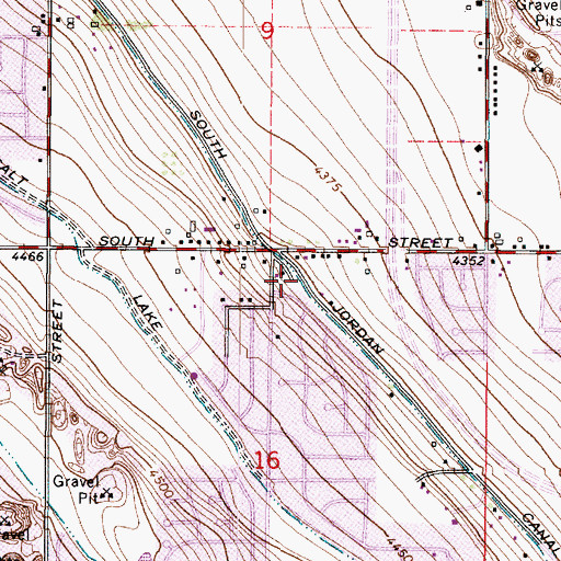 Topographic Map of Church of Christ, UT