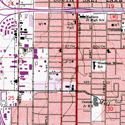 Topographic Map of Church of the Living Dead, UT