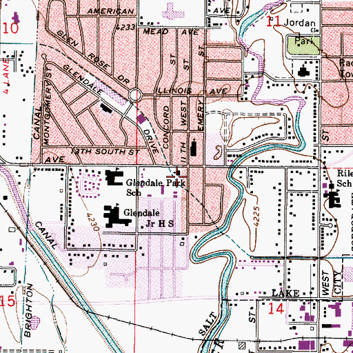 Topographic Map of First Vietnamese Baptist Church, UT