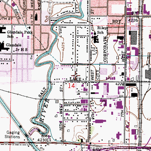 Topographic Map of Kingdom Hall of Jehovahs Witnesses, UT