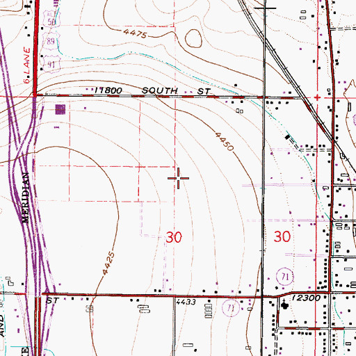 Topographic Map of Saint John the Baptist School, UT