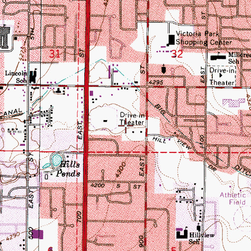 Topographic Map of Summit Christian Academy, UT