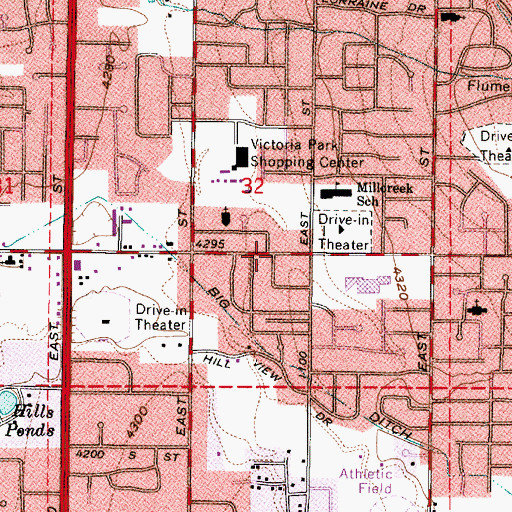 Topographic Map of Sunitas Montessori School, UT