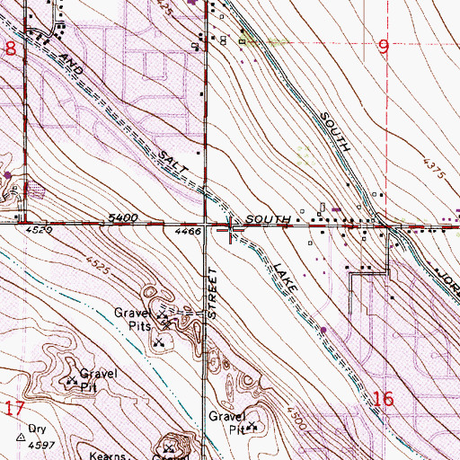 Topographic Map of Sunshine Square, UT