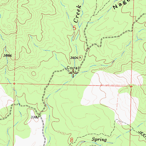 Topographic Map of Hart Canyon, CA