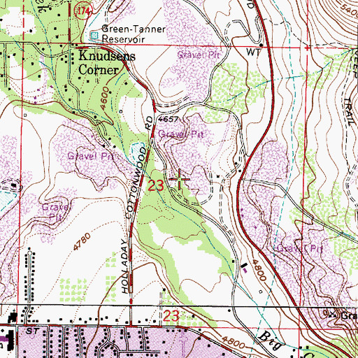 Topographic Map of Intermountain Christian School, UT