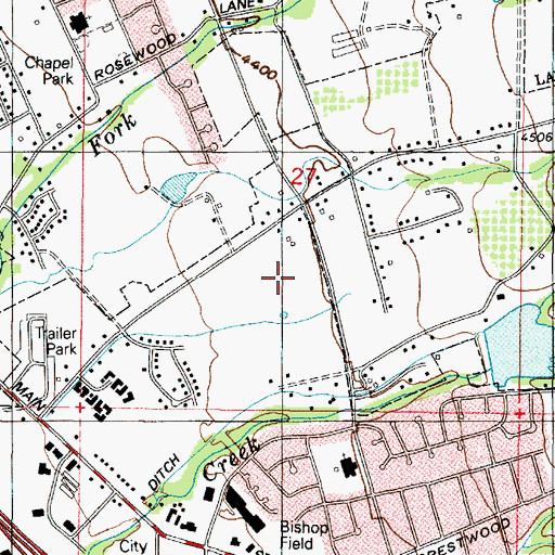 Topographic Map of Fairfield Junior High School, UT