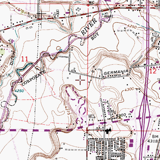 Topographic Map of Horizon Elementary School, UT