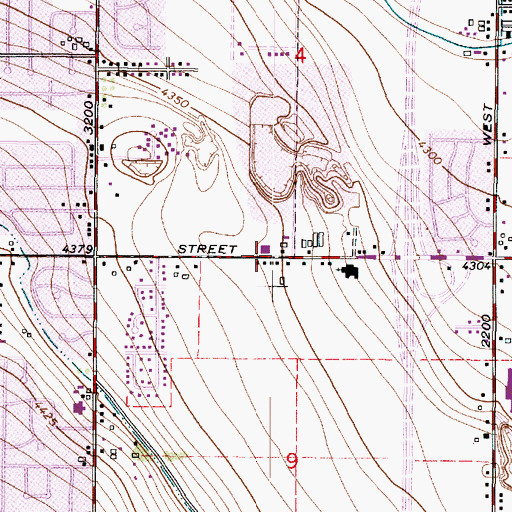 Topographic Map of Jacques Preschool, UT