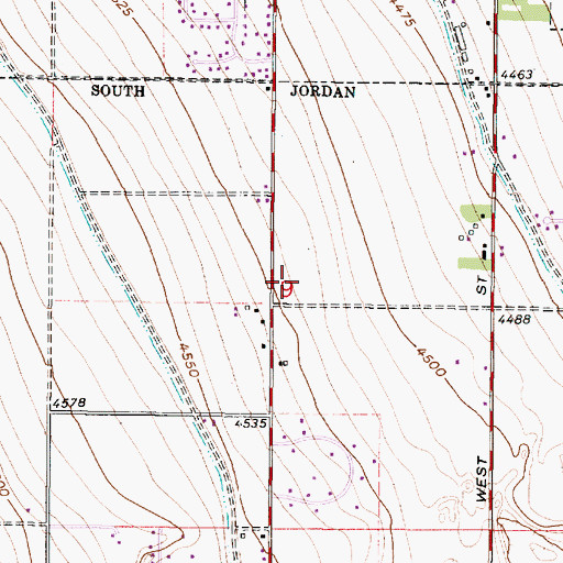 Topographic Map of Jordan Ridge Elementary School, UT