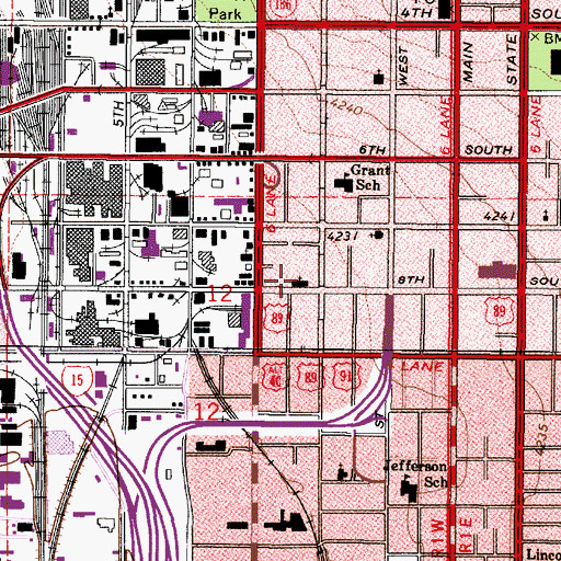 Topographic Map of Kidz Campus, UT