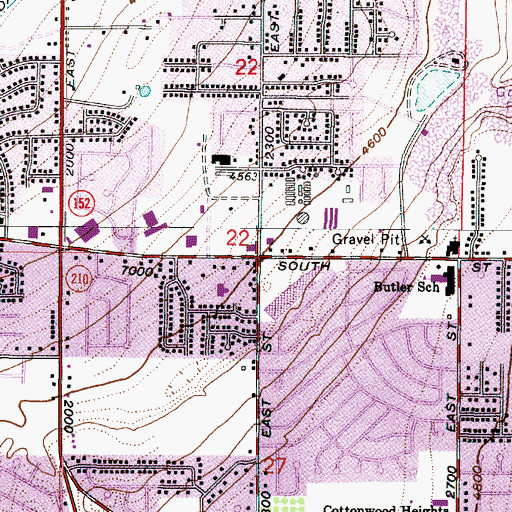 Topographic Map of La Petite Academy, UT
