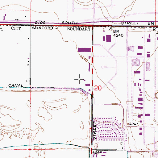 Topographic Map of Learning Tree West Valley, UT