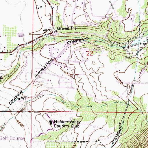 Topographic Map of Lone Peak Elementary School, UT