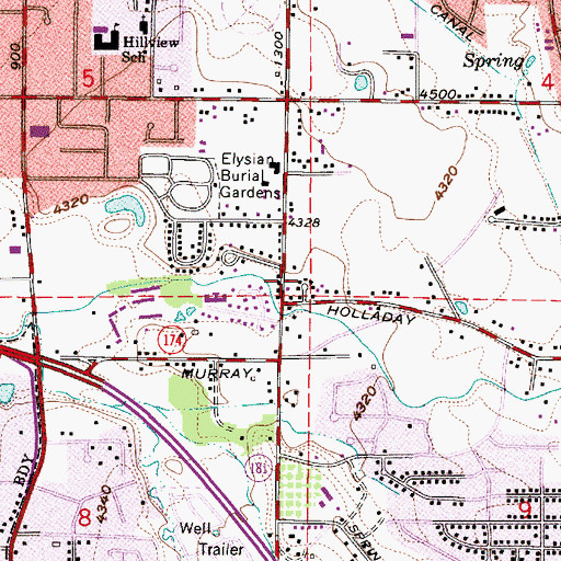 Topographic Map of Magic Castle, UT