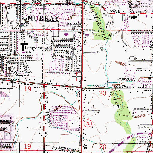 Topographic Map of Montessori School of Murray, UT