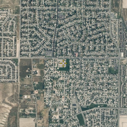 Aerial/Satellite Image of Mountain Shadows Elementary School, UT