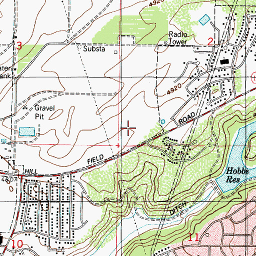 Topographic Map of Mountain View Elementary School, UT