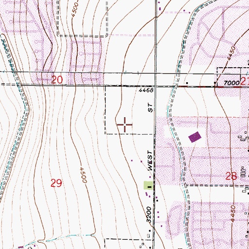 Topographic Map of Oquirrh Elementary School, UT