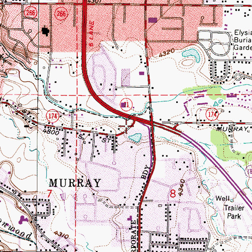 Topographic Map of Practice Success School, UT