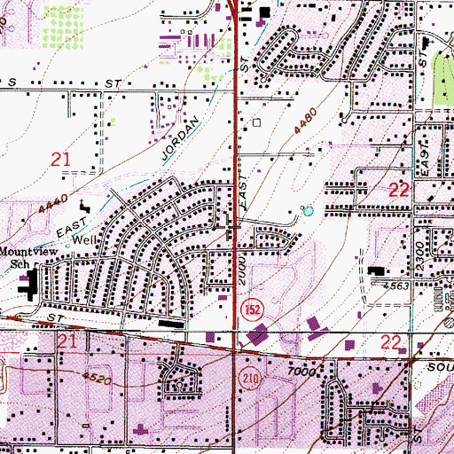 Topographic Map of Rainbow Connection Preschool, UT