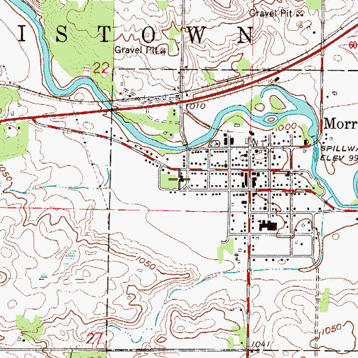 Topographic Map of Cannon Valley Lutheran High School, MN