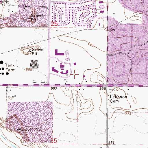 Topographic Map of Early Childhood Learning Center, MN