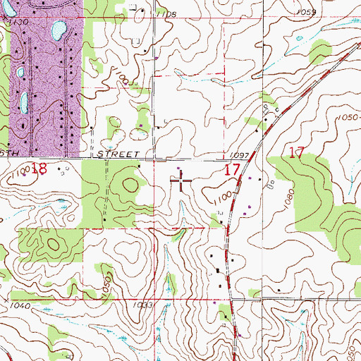 Topographic Map of Century Middle School, MN